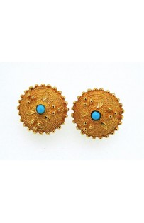 Orecchini Sardi in argento 925%° dorato